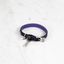 DOG COLLAR / CROSS / SMALL / BLACK / PURPLE / STEEL thumbnail 1
