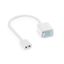 Connecting cable L 150 colour: white thumbnail 1