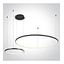 BLACK 2x RINGS 40cm/100cm 65W WW IP20 230V DIMMABLE thumbnail 1