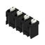 Printed circuit board terminals, 7.50 mm, Number of poles: 4, 180°, Solder pin length (l): 1.5 mm, black, PUSH IN with actuator, Clamping range, max. : 1.5 mm², Tube thumbnail 4