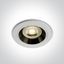 WHITE GU10 10W BLACK REFLECTOR DARK LIGHT thumbnail 1
