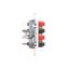 Double socket outlet with earthing and shutters - Czech pin system, 16A, white thumbnail 1