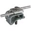 Gutter clamp St/tZn for bead 16-22mm with double cleat for Rd 8-10mm thumbnail 1