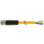 M12 Power female 0° L-cod. with cable PUR 5x1.5 ye UL/CSA+drag ch. 5m thumbnail 2