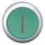 M22-DRL-G-X1 Illuminated pushbutton actuator, RMQ-Titan, Flush, maintained, green, inscribed, Bezel: titanium thumbnail 3